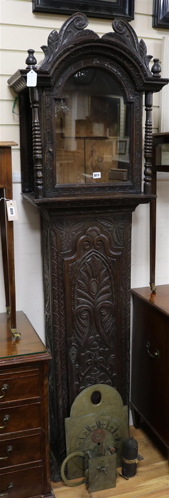 James Gandy of Cockermouth. A longcase clock H.192cm